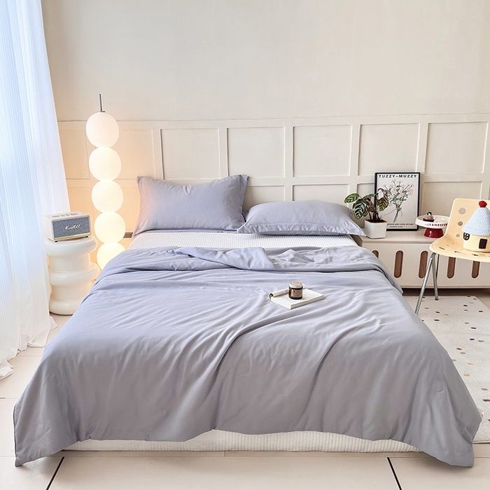 91家纺网 家纺一手货源 找家纺 （总）乐居家纺 2025新款A类针织亲肤印花夏凉被空调被被子被芯