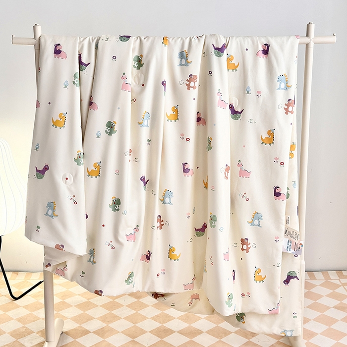 91家纺网 家纺一手货源 找家纺 （总）乐居家纺 2025新款A类针织亲肤印花夏凉被空调被被子被芯