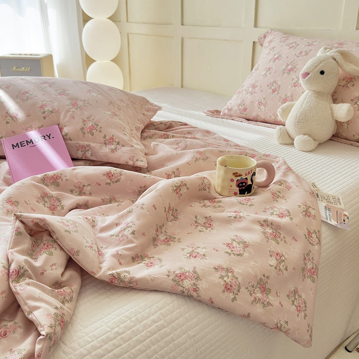 91家纺网 家纺一手货源 找家纺 （总）乐居家纺 2025新款A类针织亲肤印花夏凉被空调被被子被芯