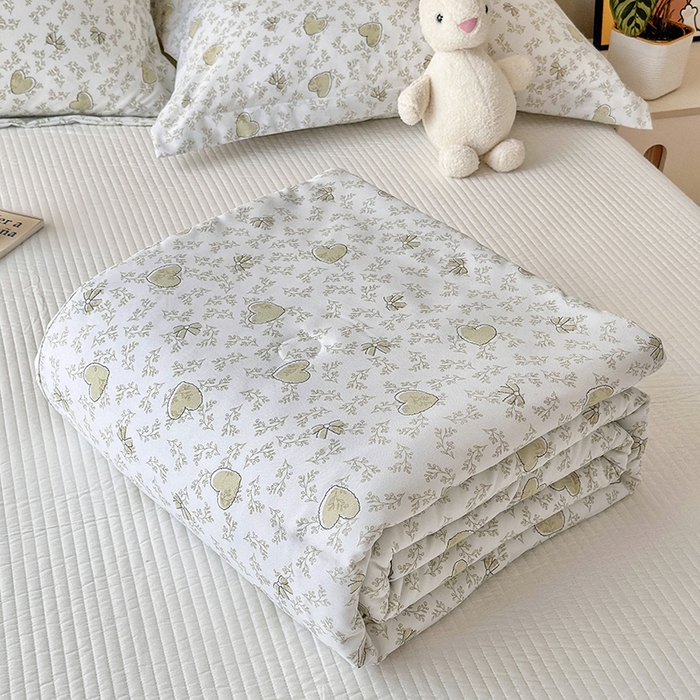 91家纺网 家纺一手货源 找家纺 （总）乐居家纺 2025新款A类针织亲肤印花夏凉被空调被被子被芯