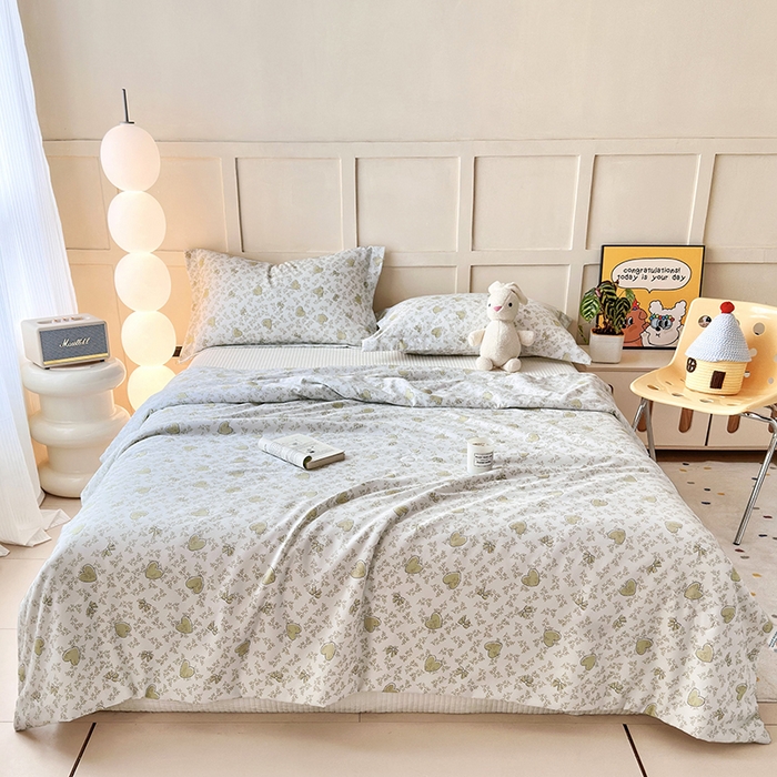 91家纺网 家纺一手货源 找家纺 （总）乐居家纺 2025新款A类针织亲肤印花夏凉被空调被被子被芯