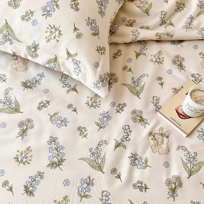 91家纺网 家纺一手货源 找家纺 乐居家纺 2025新款A类针织亲肤印花夏凉被空调被被子被芯 清茶