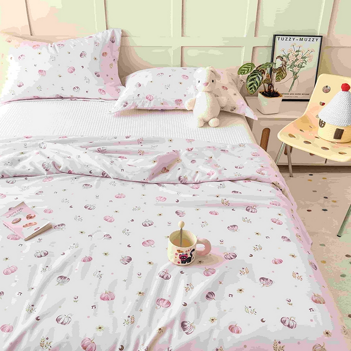 91家纺网 家纺一手货源 找家纺 乐居家纺 2025新款A类针织亲肤印花夏凉被空调被被子被芯 月亮南瓜