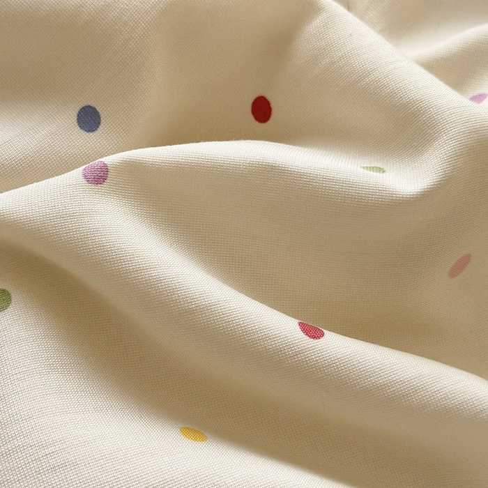 91家纺网 家纺一手货源 找家纺 乐居家纺 2025新款A类针织亲肤印花夏凉被空调被被子被芯 奶油波点-米