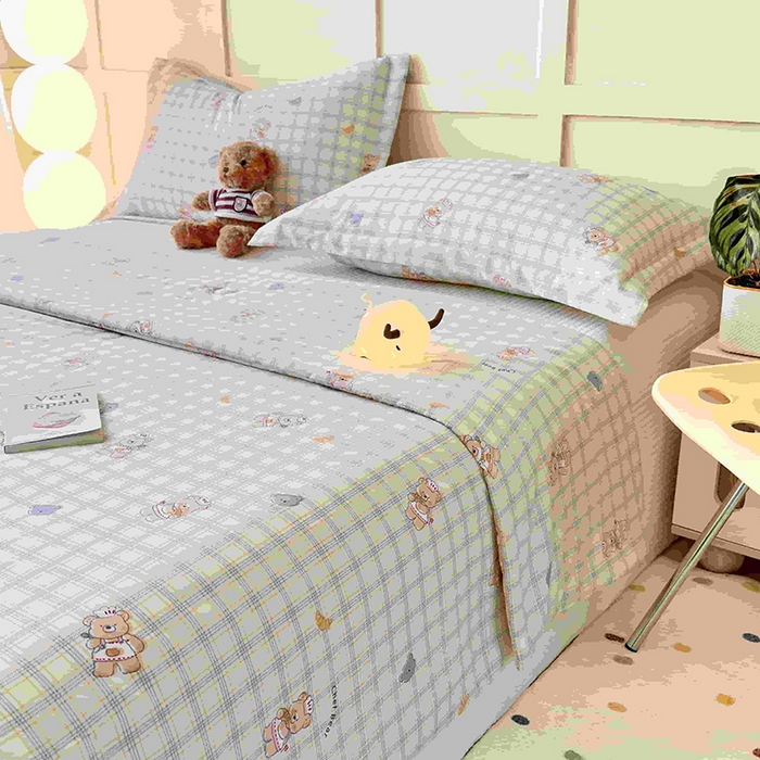 91家纺网 家纺一手货源 找家纺 乐居家纺 2025新款A类针织亲肤印花夏凉被空调被被子被芯 熊先生