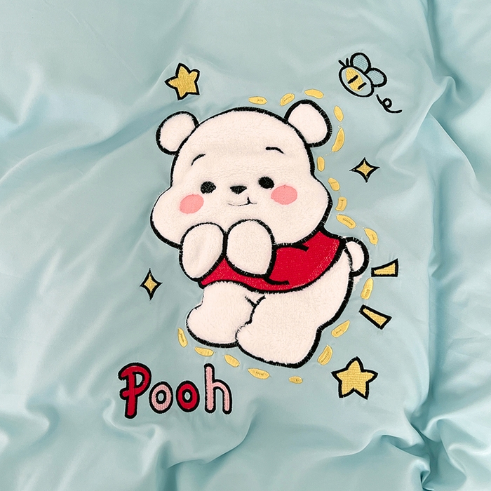 91家纺网 家纺一手货源 找家纺 （总）缦纱 2025新款水洗棉卡通贴布绣四件套