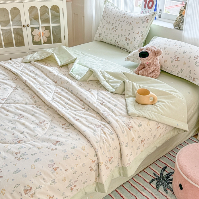 91家纺网 家纺一手货源 找家纺 （总）欧喜璐 2025新款里外全棉夏凉被