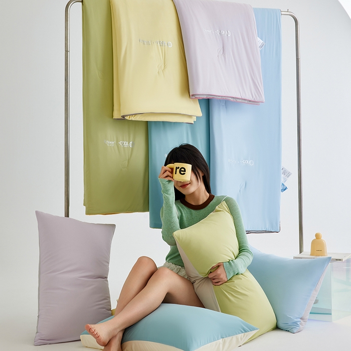 91家纺网 家纺一手货源 找家纺 莱福仕家纺 2025新款凉感兰精天丝夏被系列 组合图