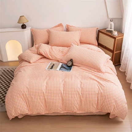 91家纺网 家纺一手货源 找家纺 （总）喜四方 2025新款全棉色织水洗棉单被套