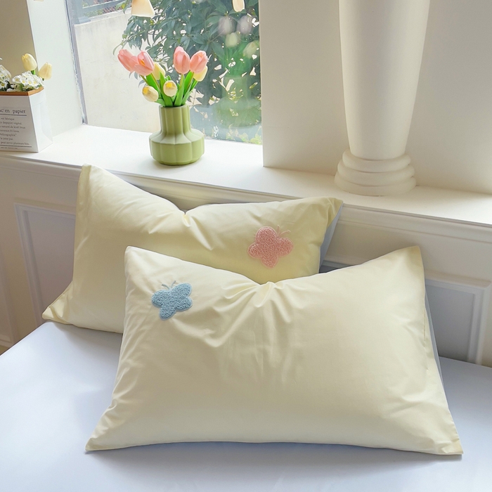 91家纺网 家纺一手货源 找家纺 锦觅家纺  2025新款奶油小清新毛巾绣全棉纯棉四件套-风格一（专版散花必须控价） 五彩斑斓