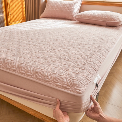 91家纺网 家纺一手货源 找家纺 （总）3C 2025全棉蚕丝蛋白夹棉床笠