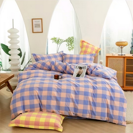 91家纺网 家纺一手货源 找家纺 （总）喜四方 2025新款全棉色织水洗棉单被套