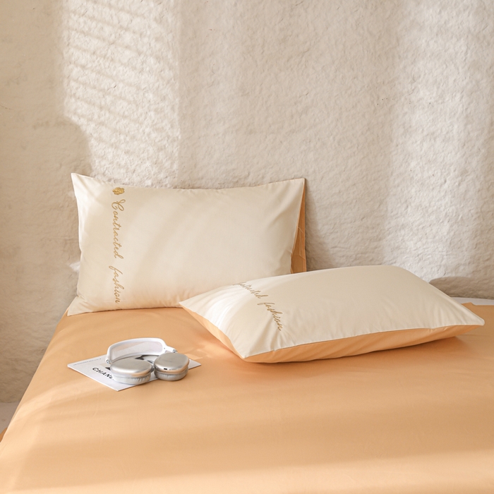 91家纺网 家纺一手货源 找家纺 简宜家居（朝初家纺） 2025新款纯棉刺绣山茶花大豆被 山茶花-米杏