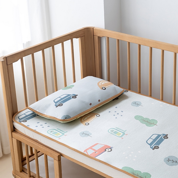 91家纺网 家纺一手货源 找家纺 （总）嗨生活 2025新款古藤+冰丝婴儿凉席 儿童幼儿园凉席 午睡席 冰丝藤席 可定制 