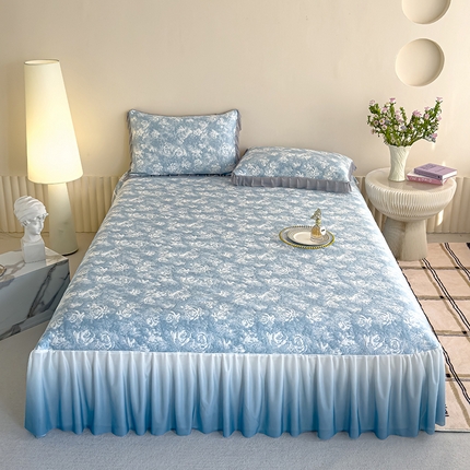 91家纺网 家纺一手货源 找家纺 （总）冬然家纺 2025新款冰豆豆席子凉席床裙款