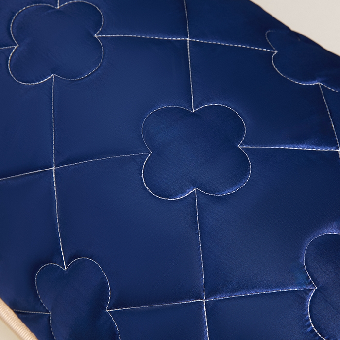 91家纺网 家纺一手货源 找家纺 梦舒羽 2025新款夏季冰丝凉感夹棉枕套双人情侣枕头套加长加厚枕芯套1.5m内胆套 夹棉加厚-深海蓝