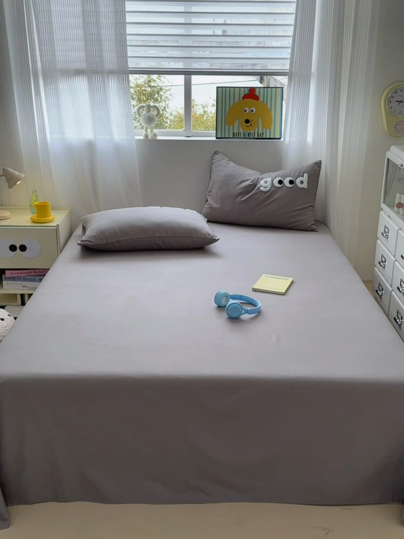 91家纺网 家纺一手货源 找家纺 丽涵家纺 2025新款全棉大雁纹单品床单床单三件套 good深银灰