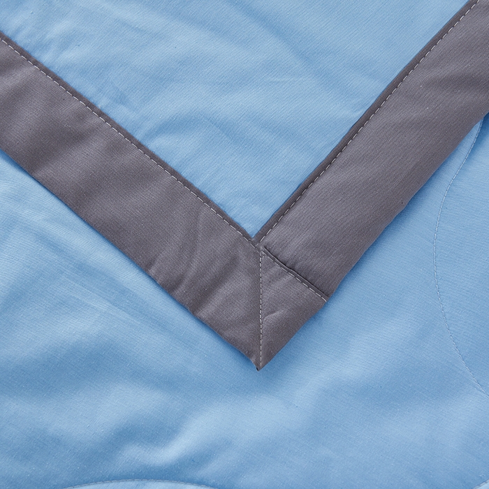 91家纺网 家纺一手货源 找家纺 被多多 2025新款全棉纯棉羽丝棉夏被夏凉被空调被 天空蓝