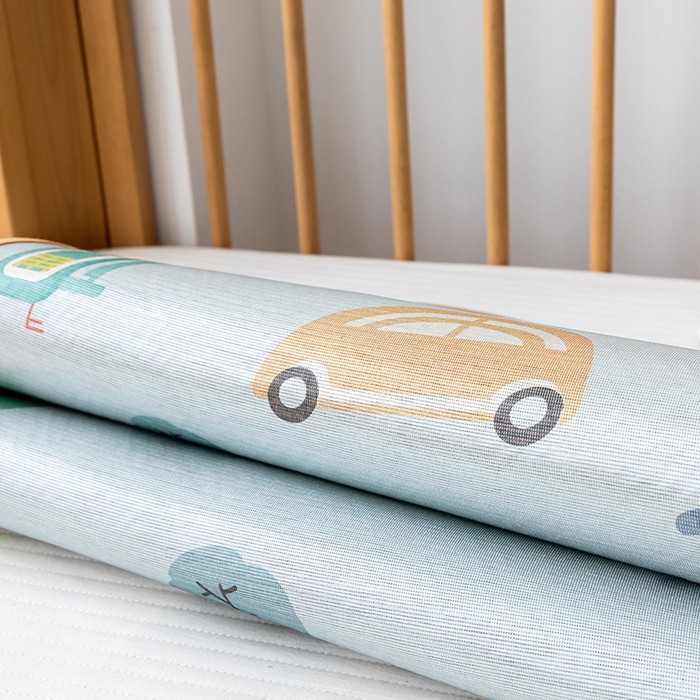 91家纺网 家纺一手货源 找家纺 （总）嗨生活 2025新款古藤+冰丝婴儿凉席 儿童幼儿园凉席 午睡席 冰丝藤席 可定制 