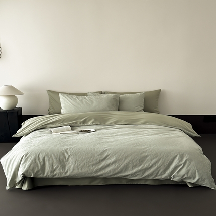 玉宇阁家居 2025新款100S全棉大提花四件套苏莉的春天（100s）床笠款套件可定制（适用于 10-22cm 高床垫） 暮光森林