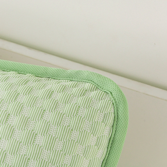 91家纺网 家纺一手货源 找家纺 梦之星 2025新款凉豆豆凉席三件套 纯色床笠款-绿