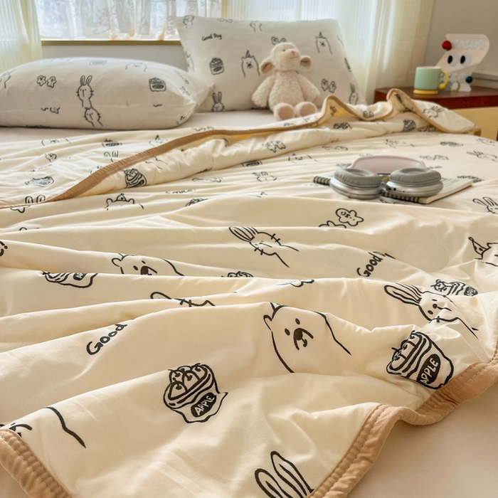 91家纺网 家纺一手货源 找家纺 葡萄家 2025新款A类母婴级大豆纤维牛奶丝针织棉夏凉被（提供买家秀）简笔画