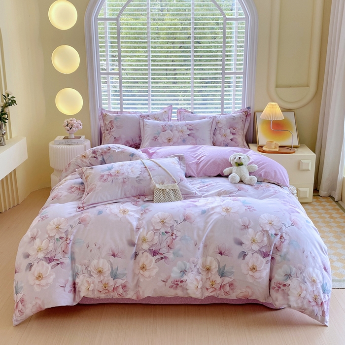 91家纺网 家纺一手货源 找家纺 （总）星期三  2025年4月新款铂金全棉纯棉13372四件套 加微信有会员价