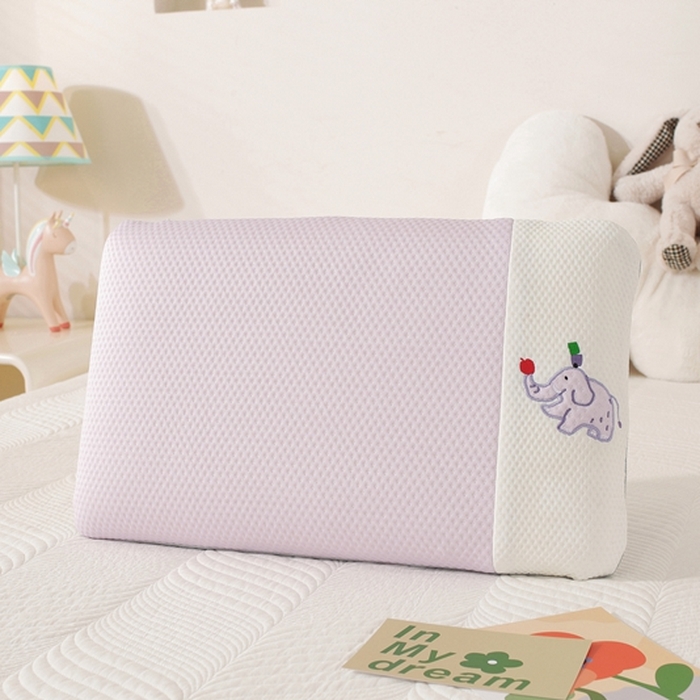 91家纺网 家纺一手货源 找家纺 温蔓2025新款卡通动物拼接面包枕 浅紫35*55*8整体(记忆棉）