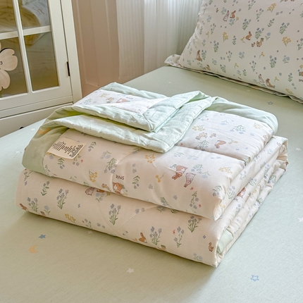 欧喜璐 2025新款里外全棉夏凉被 春日奇迹