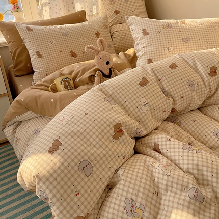 瑞莱 2025全新纯棉印花萌趣系列四件套（第二批）萌物派对