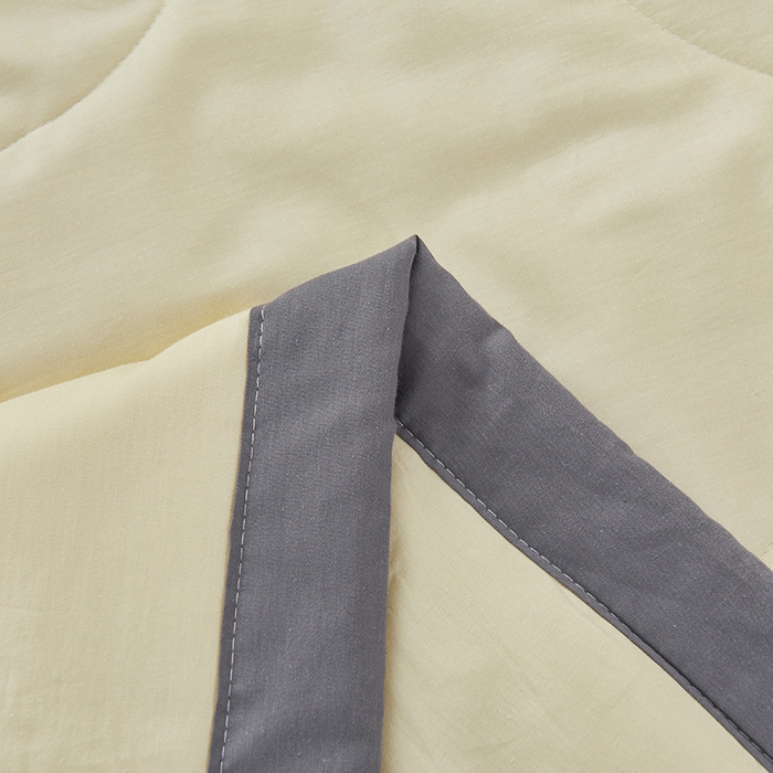 91家纺网 家纺一手货源 找家纺 被多多 2025新款全棉纯棉羽丝棉夏被夏凉被空调被 奶油黄