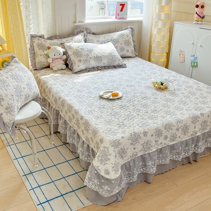 91家纺网 家纺一手货源 找家纺 （总）雅眠居 2025直播爆款5D大版数码印花牛奶绒床盖四件套宝宝绒床裙