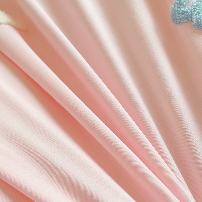 91家纺网 家纺一手货源 找家纺 锦觅家纺  2025新款奶油小清新毛巾绣全棉纯棉四件套-风格一（专版散花必须控价） 甜心小猫