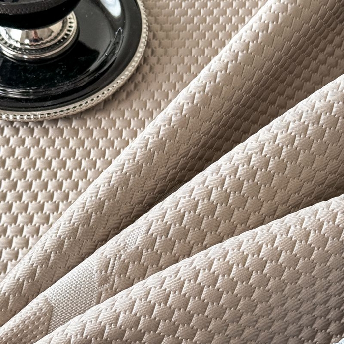 91家纺网 家纺一手货源 找家纺 卡罗兰 2025新款豆豆凉席PE提花豆豆席奶牛系列-床笠款 咖色