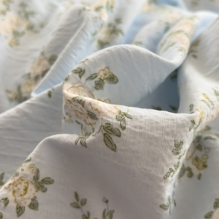 91家纺网 家纺一手货源 找家纺 希丞家居 2025新款云感提花双层纱花边四件套 小香芝士