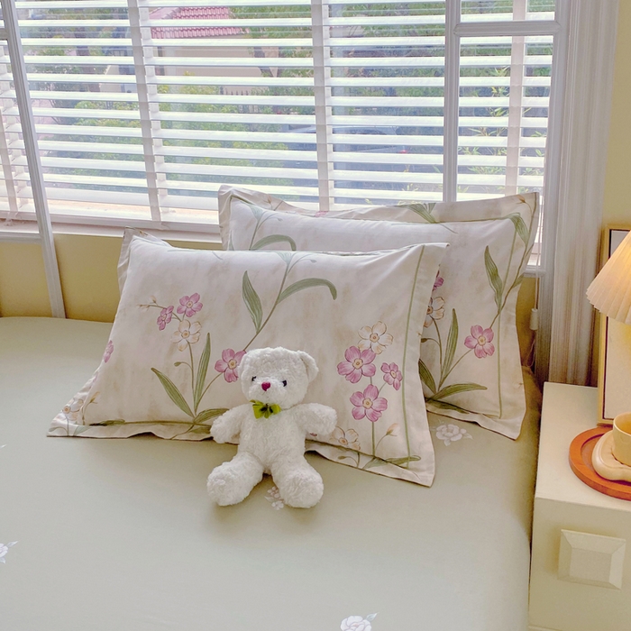 91家纺网 家纺一手货源 找家纺 星期三  2025年4月新款铂金全棉纯棉13372四件套 加微信有会员价 花枝草蔓