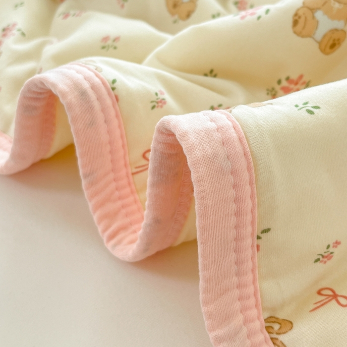 91家纺网 家纺一手货源 找家纺 葡萄家 2025新款A类母婴级大豆纤维牛奶丝针织棉夏凉被（提供买家秀）花粉