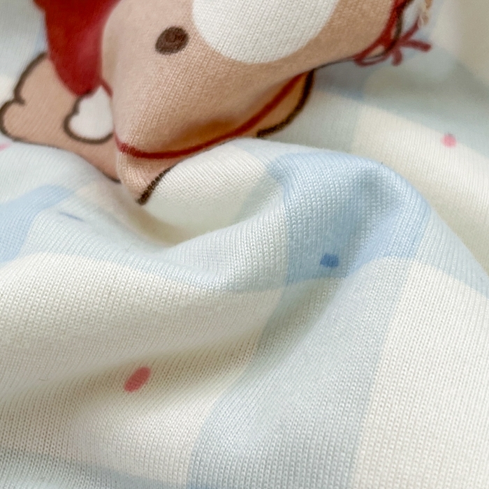 91家纺网 家纺一手货源 找家纺 葡萄家 2025新款A类母婴级大豆纤维牛奶丝针织棉夏凉被（提供买家秀）格子小熊