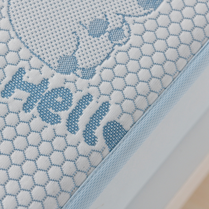 91家纺网 家纺一手货源 找家纺 梦之星 2025新款凉豆豆凉席三件套 卡比巴拉床笠款-蓝