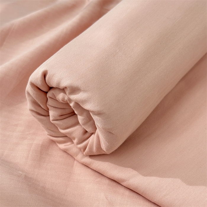 91家纺网 家纺一手货源 找家纺 丽涵家纺 2025新款全棉大雁纹单品床单床单三件套 good豆沙粉