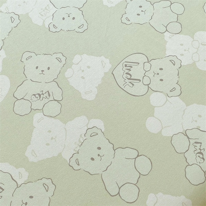 91家纺网 家纺一手货源 找家纺 凯磊2025新款老粗布印花单品床笠床笠单件 萌熊悠眠