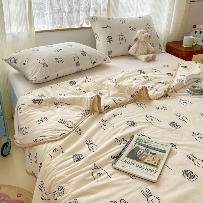 91家纺网 家纺一手货源 找家纺 葡萄家 2025新款A类母婴级大豆纤维牛奶丝针织棉夏凉被（提供买家秀）简笔画