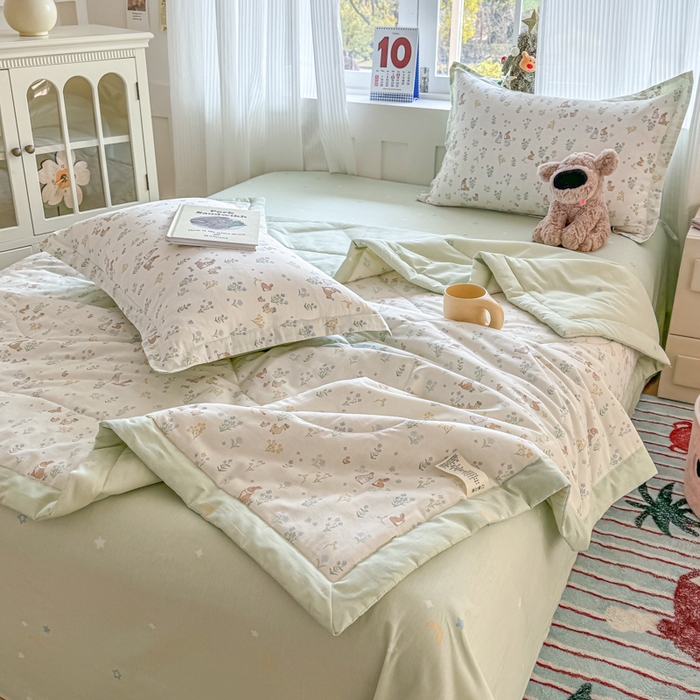 91家纺网 家纺一手货源 找家纺 （总）欧喜璐 2025新款里外全棉夏凉被