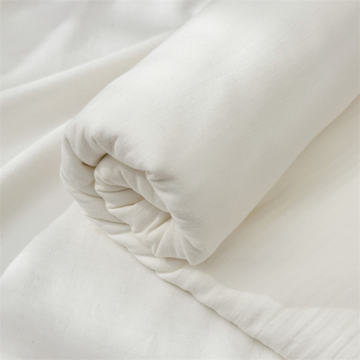 91家纺网 家纺一手货源 找家纺 丽涵家纺 2025新款全棉大雁纹单品床单床单三件套 good象牙白