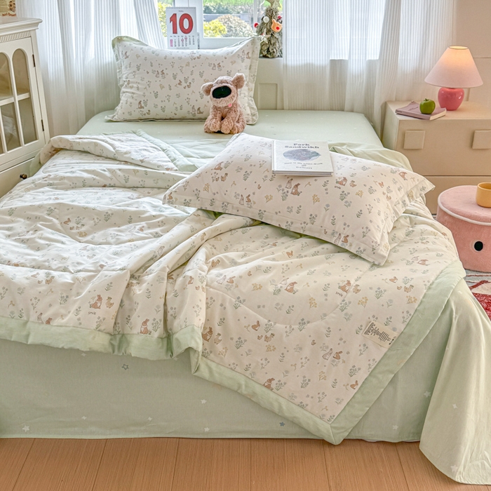 91家纺网 家纺一手货源 找家纺 （总）欧喜璐 2025新款里外全棉夏凉被