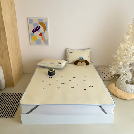 91家纺网 家纺一手货源 找家纺 （总）三味舒屋 2025新款好梦系列大版印花冰藤凉席席子