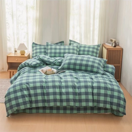 91家纺网 家纺一手货源 找家纺 （总）喜四方 2025新款全棉色织水洗棉单被套