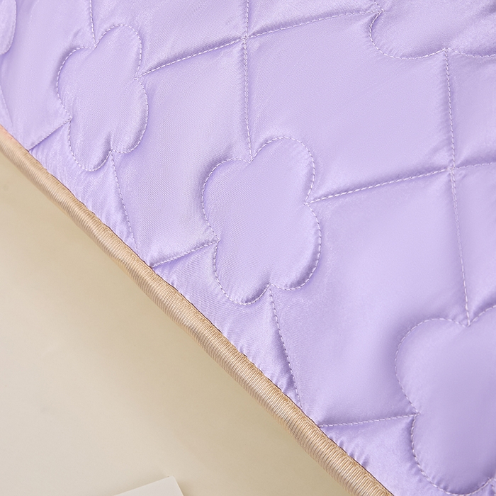 91家纺网 家纺一手货源 找家纺 梦舒羽 2025新款夏季冰丝凉感夹棉枕套双人情侣枕头套加长加厚枕芯套1.5m内胆套 夹棉加厚-雪青色