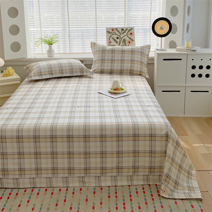 91家纺网 家纺一手货源 找家纺 凯磊2025新款老粗布印花单品床单床单单件 暖格舒居