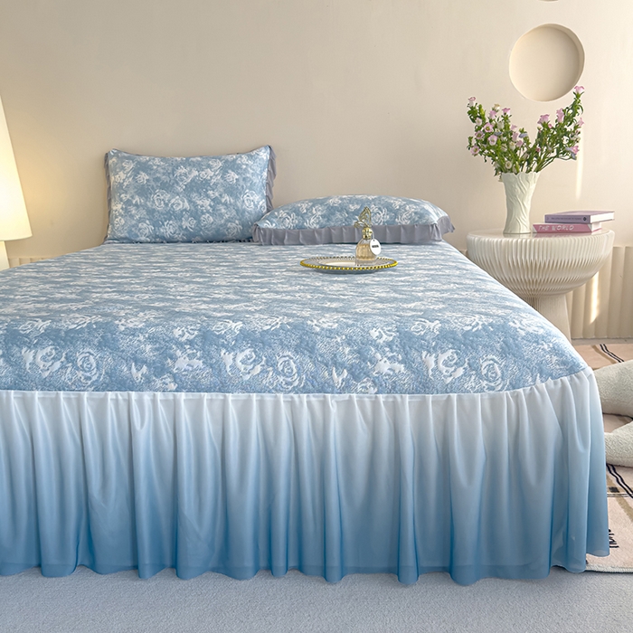 91家纺网 家纺一手货源 找家纺 （总）冬然家纺 2025新款冰豆豆席子凉席床裙款